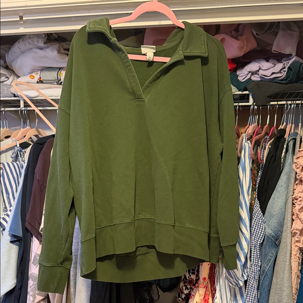 Ava & Viv Forest Green Sweater